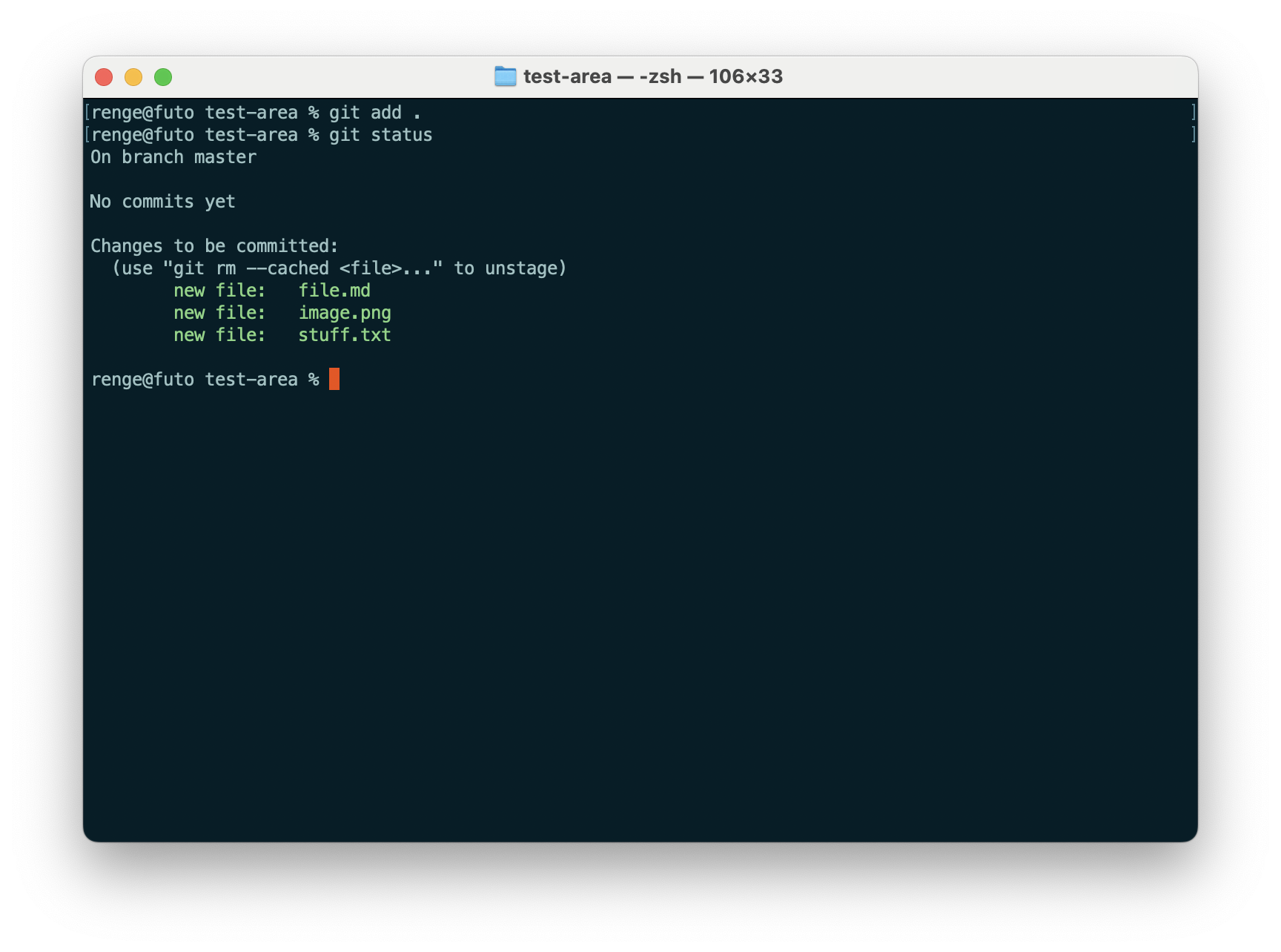 git adding files